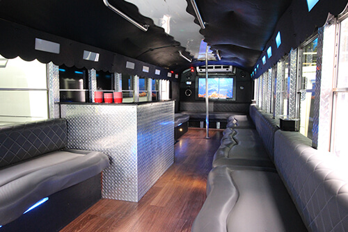 party bus with bar space